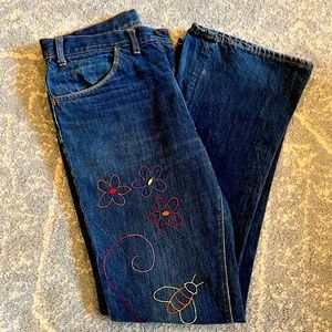 RARE Vintage LEVI'S Big "E" Orange Tab Flare Jeans